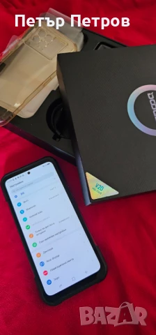 Doogee V20 Wine red 256GB-Чисто нов!, снимка 3 - Samsung - 51429184