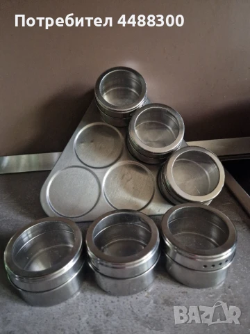6 броя магнитни солници за подправки с поставка MAGNETIC SPICE, нови, снимка 3 - Други - 50489228