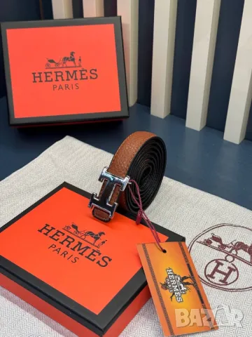 колани от естествена кожа hermes 2см, снимка 7 - Колани - 50406192