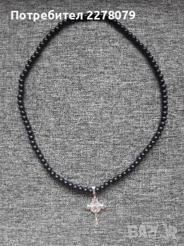 Колиета от оникс - ръчна изработка, снимка 2 - Колиета, медальони, синджири - 44824323