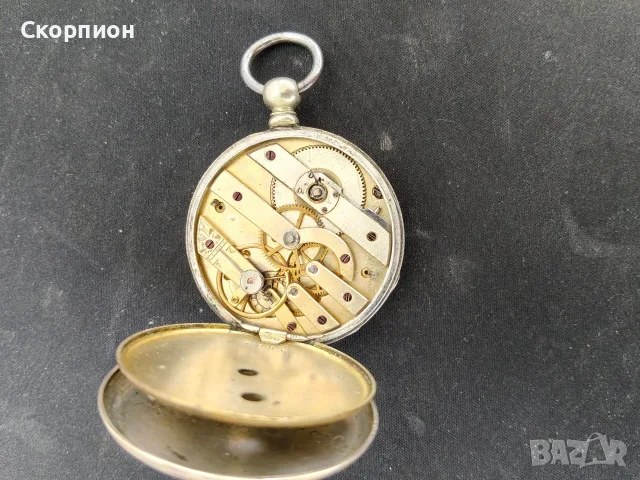 Швейцарски сребърен джобен часовник 1901г. - ПЕРФЕКТЕН - ПРОМОЦИЯ, снимка 13 - Джобни - 50421505