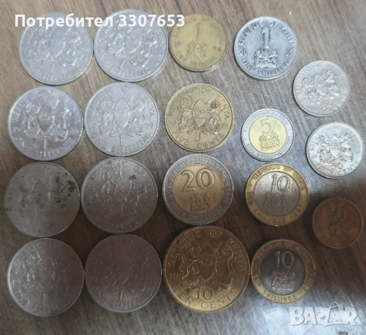 монети Кения 19 бр