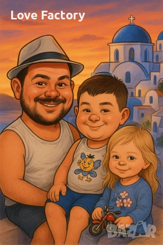 Карикатури в рамка , снимка 2 - Романтични подаръци - 52016401