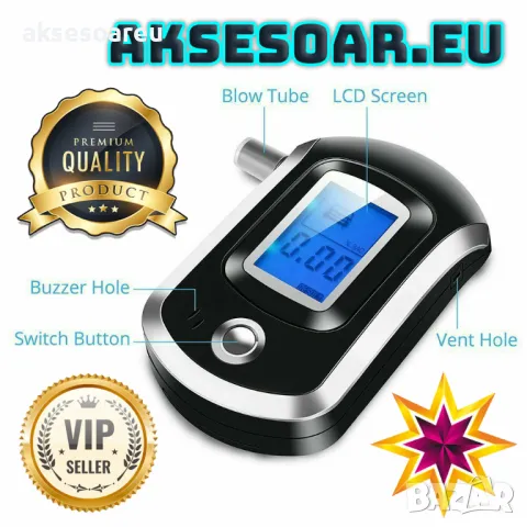 Дрегер тестер детектор анализатор за тестване на алкохол с течнокристален LCD дисплей детектор , снимка 17 - Аксесоари и консумативи - 48536197