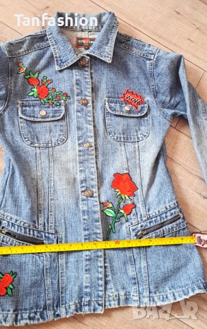 Дамско дънково яке, снимка 8 - Якета - 41935355