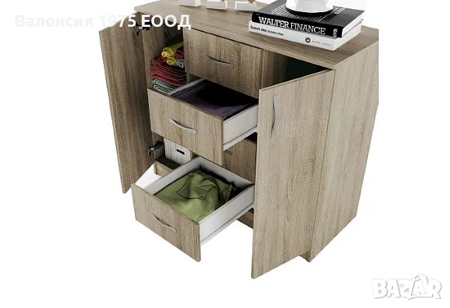 Скрин Сити 3004 сонома, орех или комбинация бяло/ арвен, снимка 4 - Скринове - 36581904