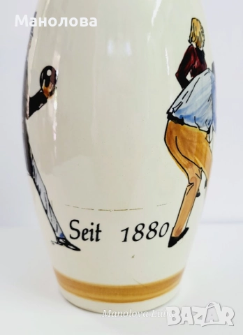 Порцеланова бутилка във фирмата на боулинг кегла, снимка 5 - Други ценни предмети - 52786978