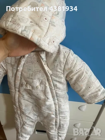 Бебешки зимен гащеризон/космонавт, р-р 3-6м., снимка 2 - Бебешки ескимоси - 52945382