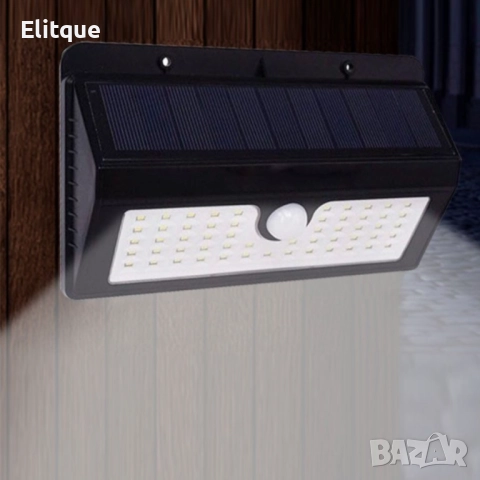 Соларна LED лампа с 55 диода, силна светлина
