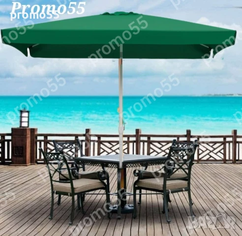 Голям чадър 230см. х230см., с клапа за стабилност при вятър, снимка 4 - Градински мебели, декорация  - 50569684