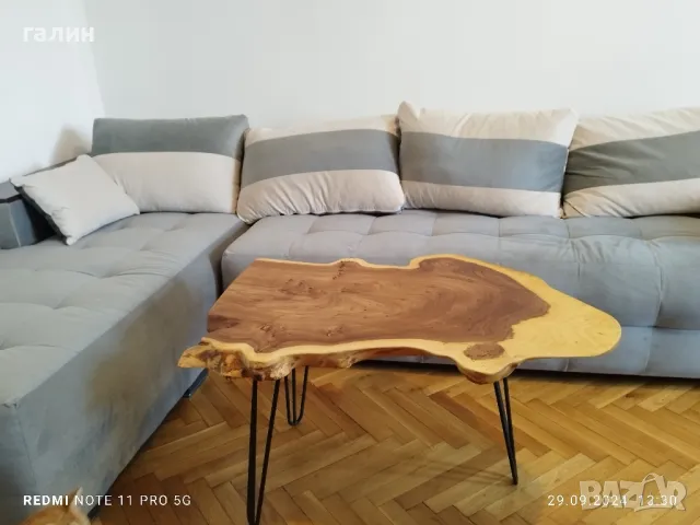 кафе масичка от бряст , снимка 2 - Маси - 47401280