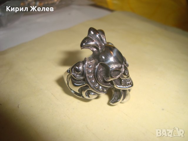 ПРЪСТЕН - МАСКА ХЕВИ МЕТЪЛ СТИЛ НЕРЪЖДАЕМА СТОМАНА НОВ 24991