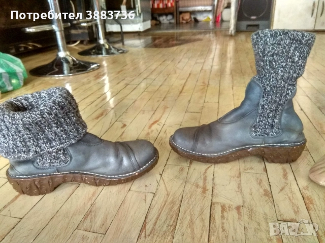 Боти / ботуши НатураЛиста,ест.кожа, снимка 5 - Дамски боти - 52547289