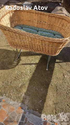 Плетено легло люлка за бебе , снимка 1