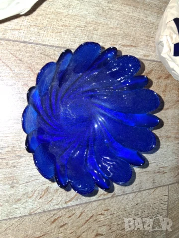 Синьо стъкло 4 бр. купучки, снимка 11 - Сервизи - 51236115