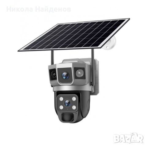 IP Соларна Камера HY-DS002 WIFI 6MP 1080P ( APP:V380PRO ) HD 360 градуса с микрофон и високоговорите