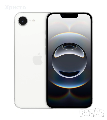 НОВ!!! Apple iPhone 16e, 128GB, 5G, White + подарък оригинален адаптер на Apple , снимка 2 - Apple iPhone - 53638859