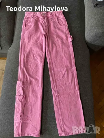 Розови cargo карго дънки р-р32