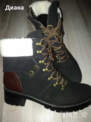 Велурени зимни обувки с дебел и противоплъзгащ се грайфер , снимка 1