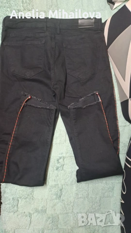 Дамски черни дънки, снимка 3 - Дънки - 53744812