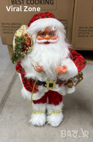 Фигура на Дядо Коледа 50см, снимка 3 - Декорация за дома - 52518196