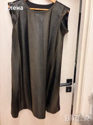 Тъмнокафява зимна рокля, снимка 5 - Рокли - 48404285