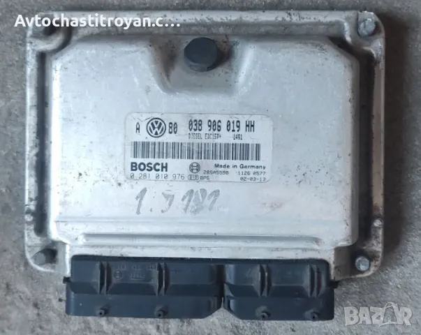 Компютър двигател VW golf 1.9 TDI 131 к.с. - 038 906 019 HH, снимка 1