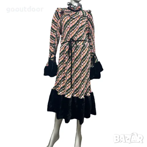 Tory Burch плисирана рокля с волани (US12), снимка 3 - Рокли - 48021509