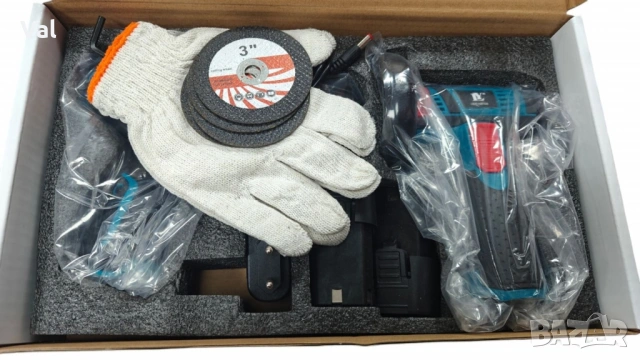 Професионален акумулаторен комплект 2 в 1 – Винтоверт и Ъглошлайф с литиева батерия, снимка 3 - Ъглошлайфи - 53690330