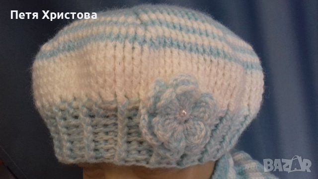 Ръчно изплетени шапки, снимка 15 - Шалове - 38393060