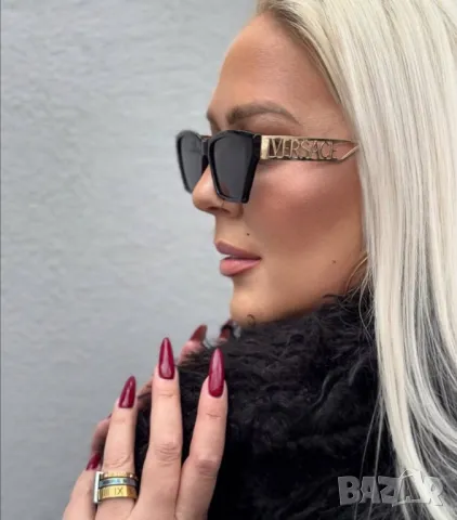 очила с черен обикновен калъф versace miu miu emporio armani loewe, снимка 3 - Слънчеви и диоптрични очила - 50423230