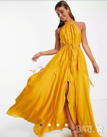ASOS - дълга жълта рокля