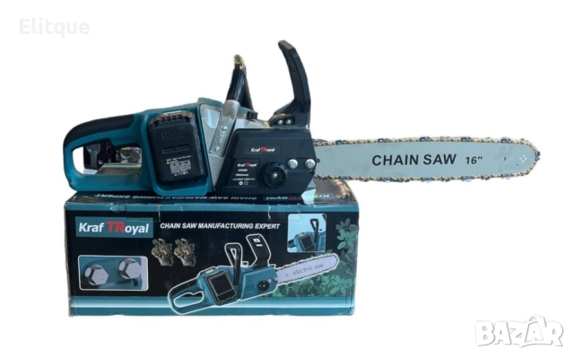 Акумулаторна резачка за дърва с маслен филтър,2х36V 10Ah,с акумулаторен верижен трион с двойна батер, снимка 11 - Друга електроника - 52862432