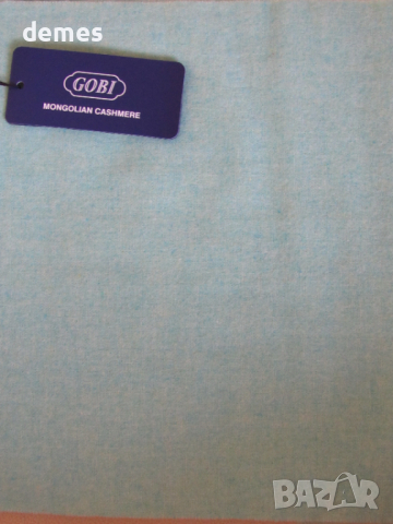  Фин шал 100% кашмир, цвят мента, Монголия, снимка 13 - Шалове - 23468336