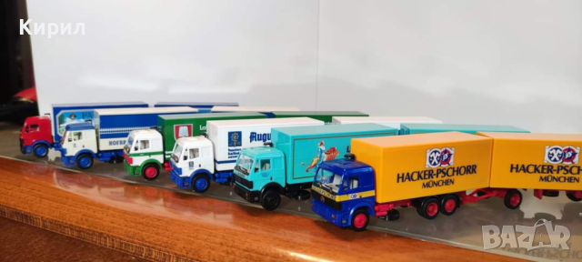Сет камиончета Мерцедес на Herpa, HO мащаб, снимка 3 - Антикварни и старинни предмети - 44820605