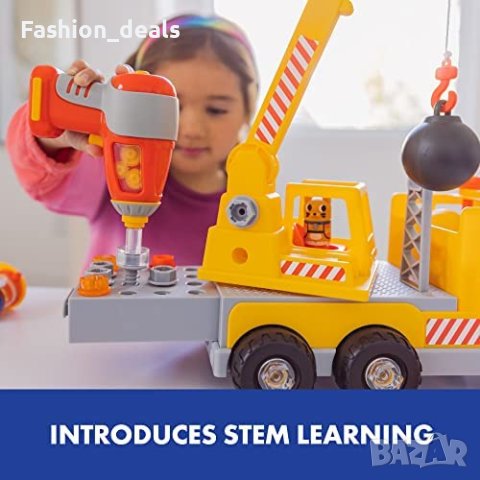 Нова STEM играчка бормашина камион деца 3+ подарък обучение игра, снимка 2 - Образователни игри - 40699541