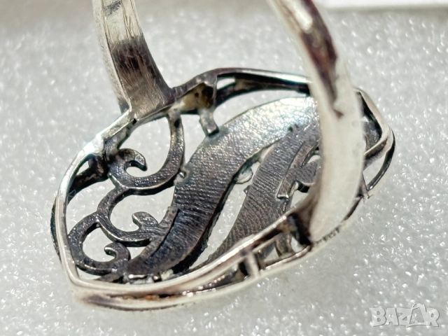 Дамски Сребърен Пръстен (проба 925)- 3,90 грама, снимка 4 - Пръстени - 52545901