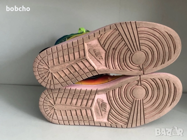 Nike Air Jordan 1 Retro High OG Shoes Mens Size 45 J Balvin Multicolor DC3481-900, снимка 8 - Маратонки - 51519038