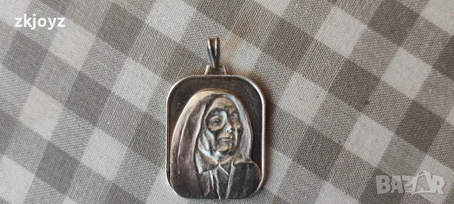 СРЕБЪРНА ВИСУЛКА с ОБРАЗА НА ВАНГА 4.39 гр./ПРОБА 925 