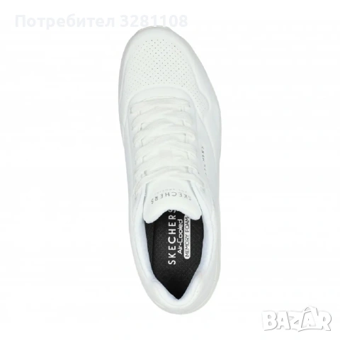 Мъжки сникърси Skechers Uno Stand On Air в бял цвят, снимка 5 - Ежедневни обувки - 53508096