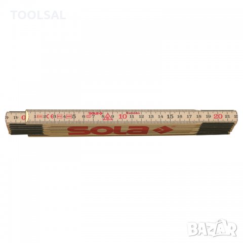 Метър Sola дървен сгъваем 2.4 м, H 2.4/12, снимка 2 - Други инструменти - 33876873