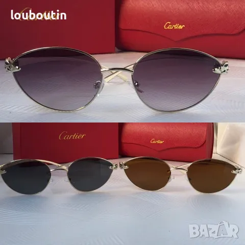 Cartier 2024  дамски слънчеви очила елипса кръгли овални, снимка 18 - Слънчеви и диоптрични очила - 48003086