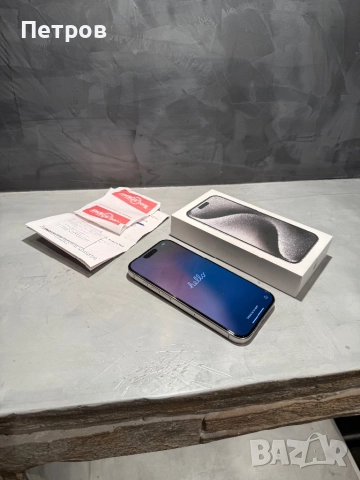 КАТО ЧИСТО НОВ Iphone 15 Pro + гаранция, снимка 12 - Apple iPhone - 52486138