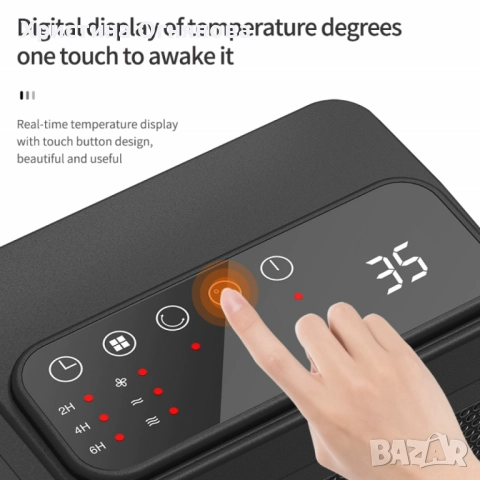 Керамичен нагревател HotVex ceramic heater 1500 W + Дистанционно, снимка 5 - Отоплителни печки - 52260949