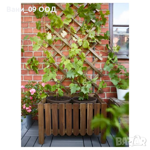 Сандъче за цветя с пано, снимка 2 - Градински мебели, декорация  - 36412420