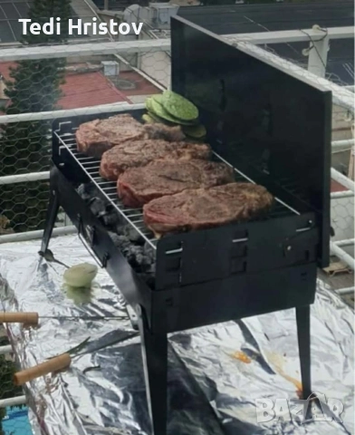 Градинска сгъваема скара за къмпинг и пикник, снимка 5 - Скари - 52988860