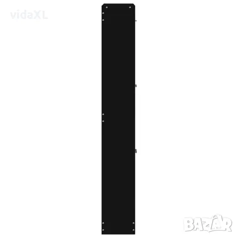 vidaXL Шкаф за обувки, черен, 59x17x108 см, инженерно дърво, снимка 5 - Шкафове - 56147110