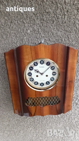 Руски стенен часовник - Янтар / Jantar - 1970г., снимка 4 - Антикварни и старинни предмети - 53266872