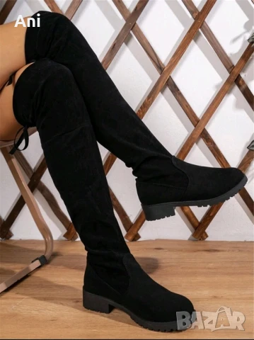 НОВИ Велурени ботуши, снимка 1