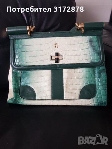 Кожена чанта Aigner